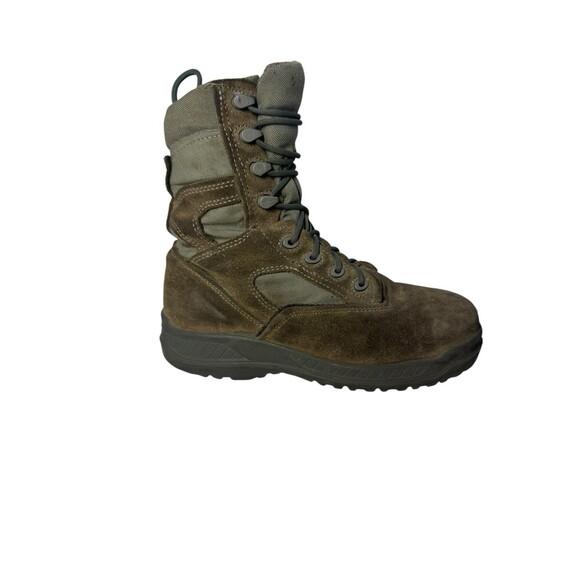 Belleville 610ZST Sage Military Lace Zip Steel Toe Boot Size 6 W Gray USA Made main image 11